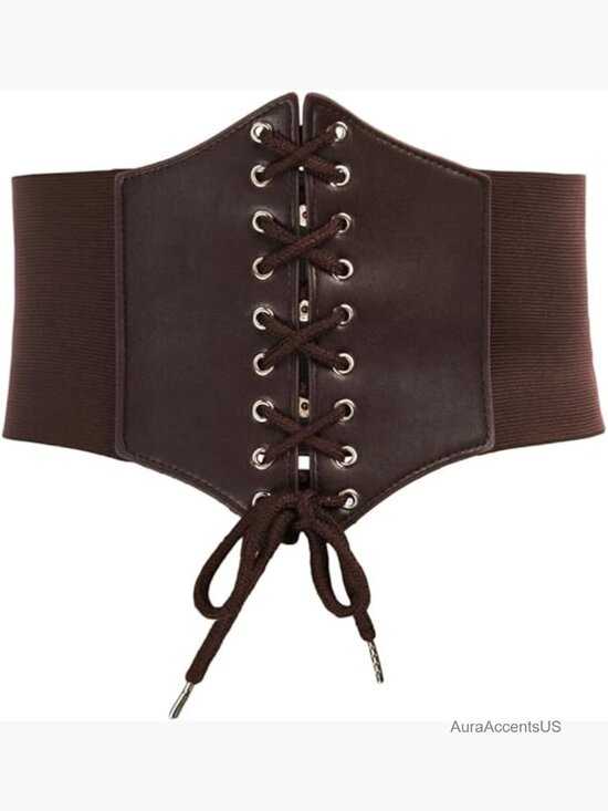 Lace-up Cinch Belt Corset Elastic Waist Belt Renaissance main image 7